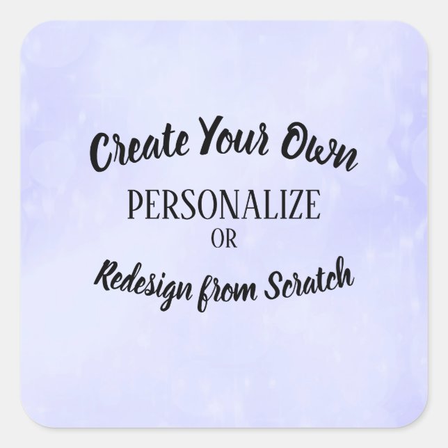 Create Your Own Custom Square Sticker (Front)