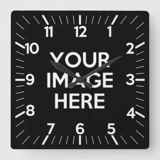 Create Your Own Custom Square Wall Clock