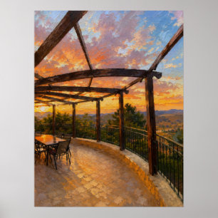 Create your own custom sunset poster