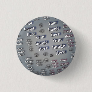 🤍 Create Your Own Custom Template 3 Cm Round Badge