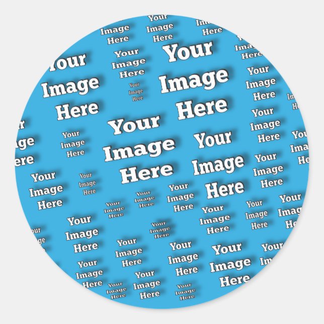 🤍 Create Your Own Custom Template Classic Round Sticker (Front)