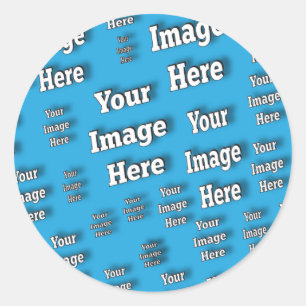 🤍 Create Your Own Custom Template Classic Round Sticker