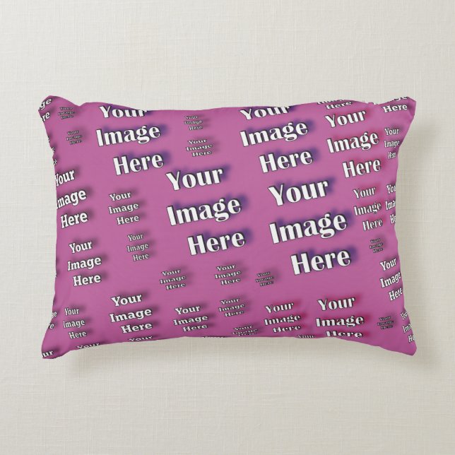 🤍 Create Your Own Custom Template Decorative Cushion (Front)