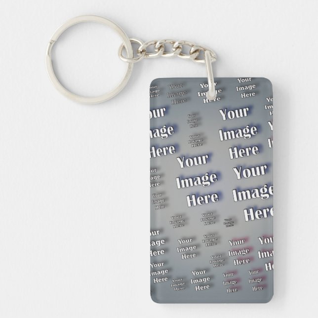 🤍 Create Your Own Custom Template Key Ring (Front)