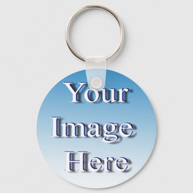 🤍 Create Your Own Custom Template Key Ring (Front)