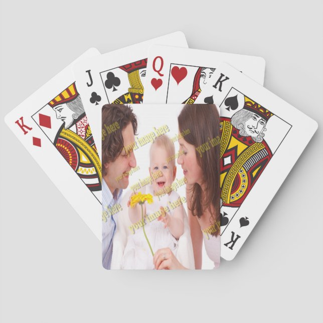 🤍 Create Your Own Custom Template Playing Cards (Back)