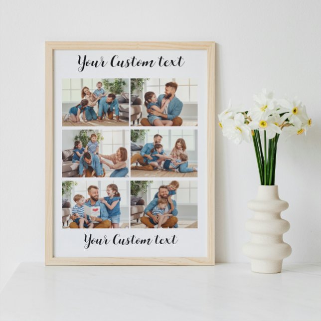 Create your own custom text 6 Photo Collage  Poster (Creator Uploaded)