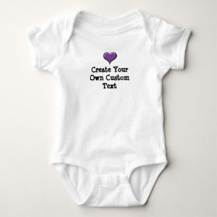 Create your own custom text baby bodysuit