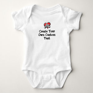 Create your own custom text baby bodysuit