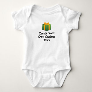 Create your own custom text Christmas Gift Baby Bodysuit