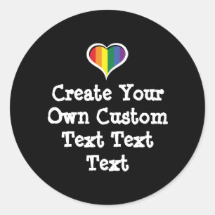 Create your own custom text classic round sticker