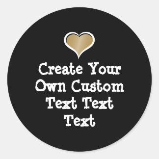 Create your own custom text classic round sticker