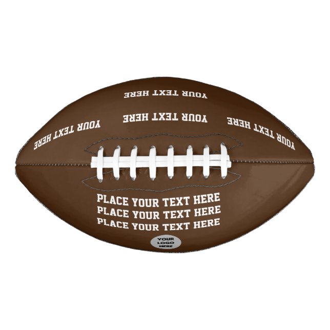 Create Your Own Custom Text Football American Football (Front)