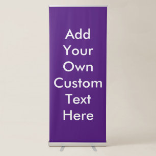 Create Your Own Custom Text Message Retractable Ba Banner