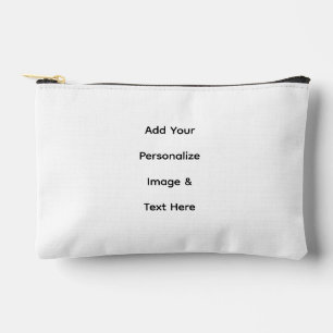 create your own custom text personalise accessory pouch