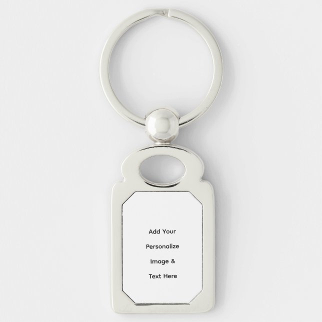 create your own custom text personalise key ring (Front)