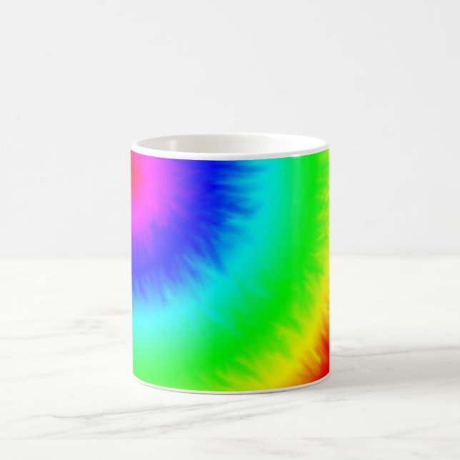 create your own custom tie dye template coffee mug (Center)