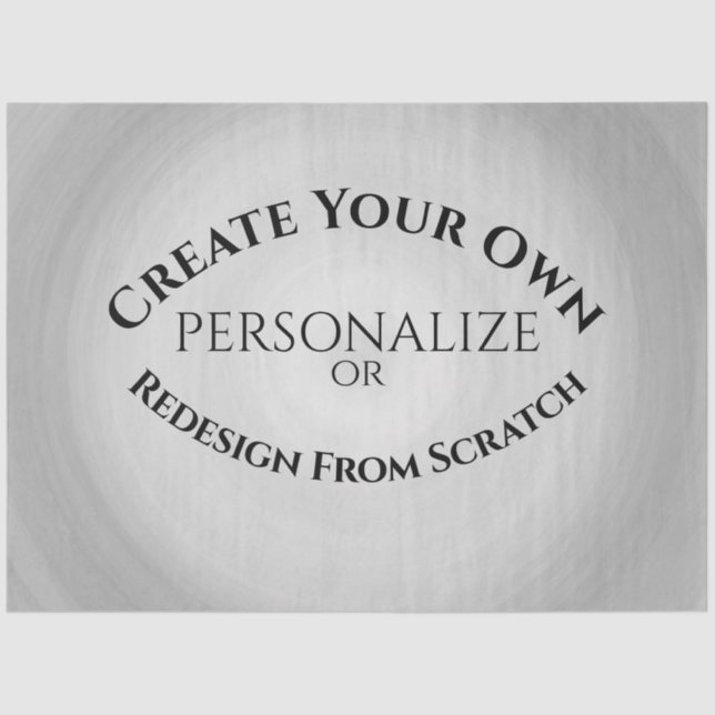 Create Your Own Custom Tissue Paper (Front)