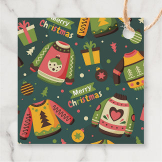 Create Your Own Custom Ugly Xmas Sweaters Favour Tags