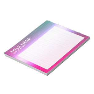 CREATE-YOUR-OWN Custom upload your design gold Notepad