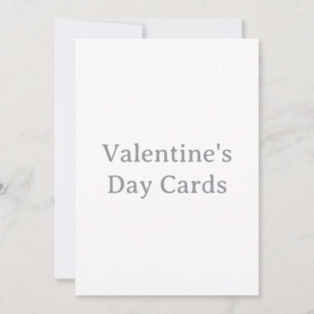 Create Your Own Custom Valentine's Day Flat Card (Front)