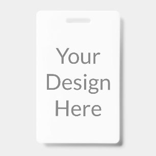 create your own custom vertical pvc plastic badge ID badge