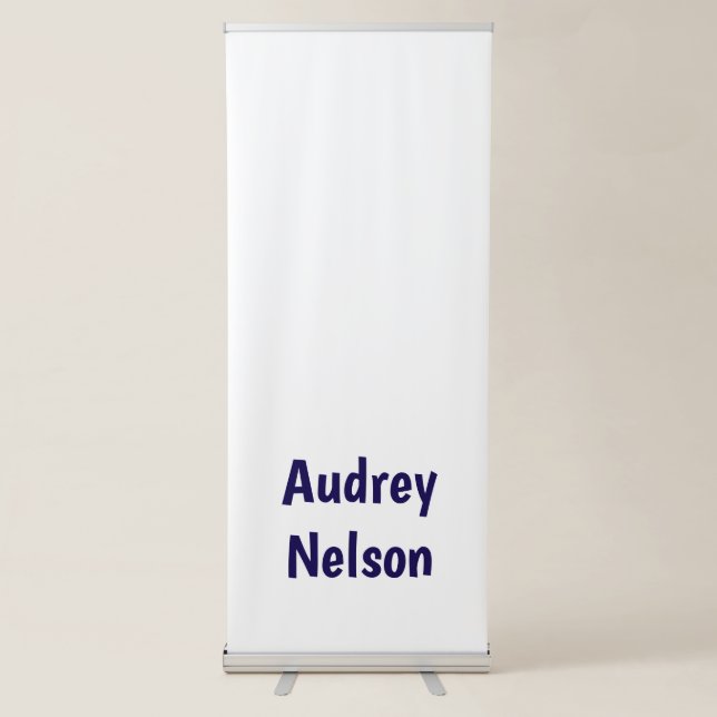 Create Your Own Custom Vertical Retractable Banner (Front)