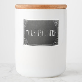 Create your own Custom Vintage Chalkboard Template Food Label