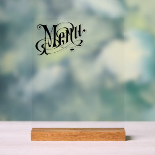 Create Your Own Custom Vintage Style Menu Acrylic Sign