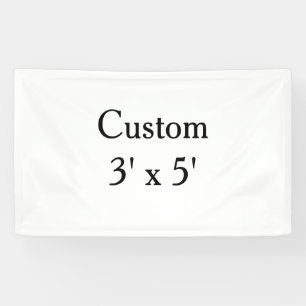 create your own custom Vinyl 3' x 5' indoor Banner