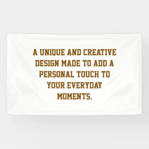 Create Your Own Custom Vinyl Banner, 3' x 5" Banner