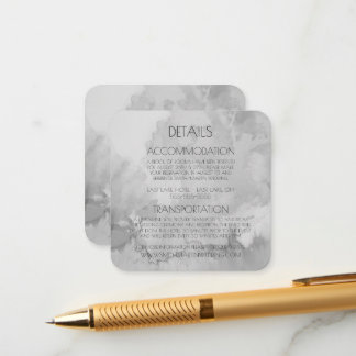 Create Your Own Custom Watercolor Marble Enclosure Card