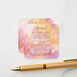 Create Your Own Custom Watercolor Marble Enclosure Card