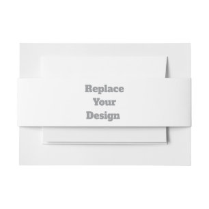 Create Your Own custom wedding Invitation Belly Band