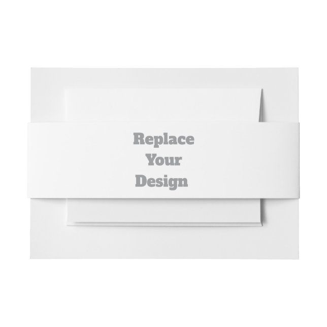  Create Your Own custom wedding Invitation Belly Band (Front Example)
