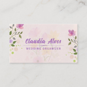 Create your own Custom Wedding Organiser Business Card
