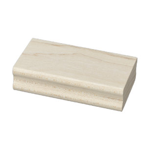 Create your own custom white rubber stamp
