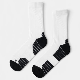 Create your own custom white socks