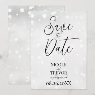 Create Your Own Custom White Specks Save The Date