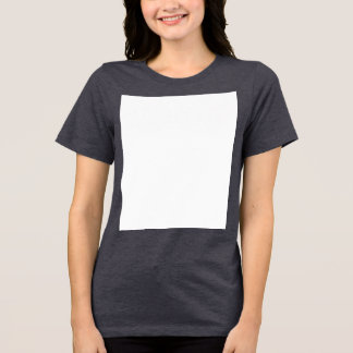 Create your own custom white Tri-Blend shirt