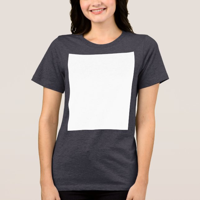 Create your own custom white  Tri-Blend shirt (Front)