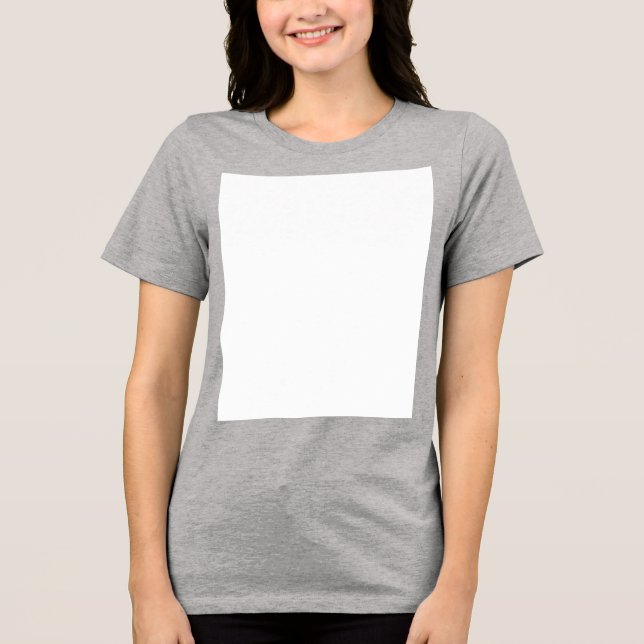 Create your own custom white  Tri-Blend shirt (Front)