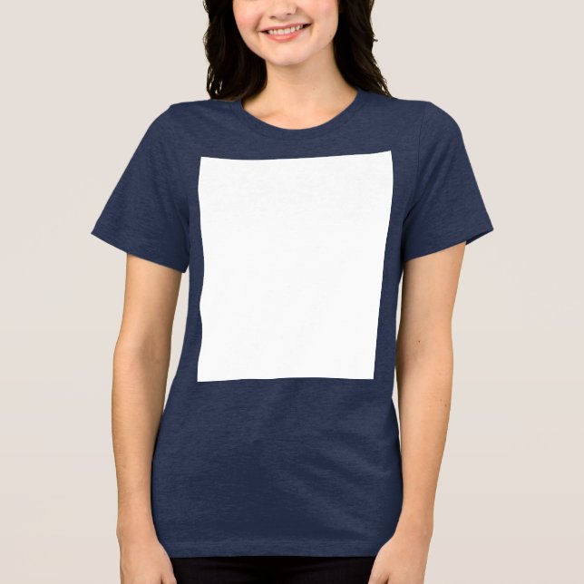 Create your own custom white  Tri-Blend shirt (Front)