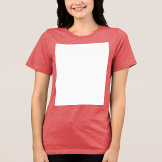 Create your own custom white Tri-Blend shirt