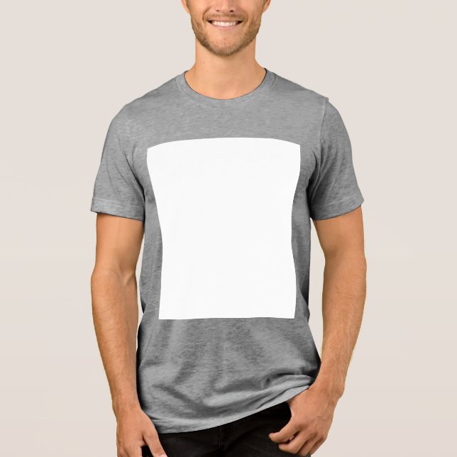 Create your own custom white  Tri-Blend shirt (Front)