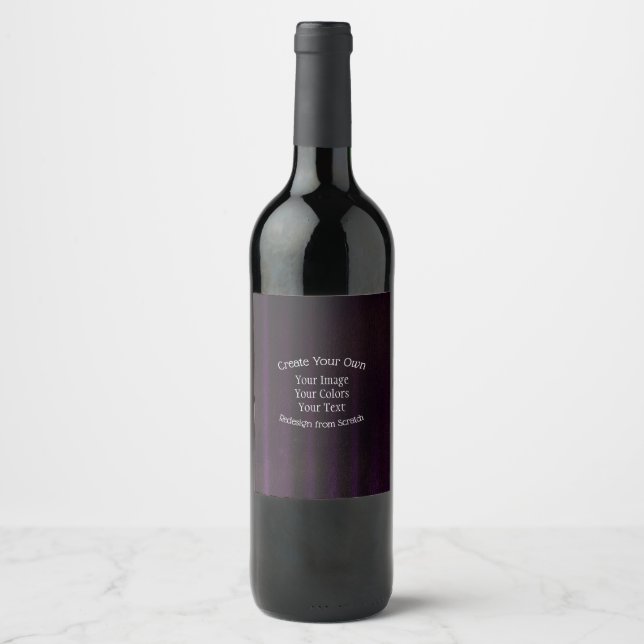 Create Your Own Custom Wine Label (Front)