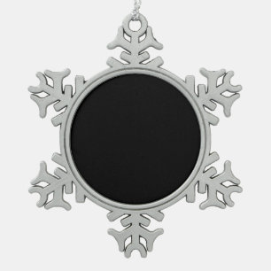 Create Your Own - Customisable Blank Snowflake Pewter Christmas Ornament