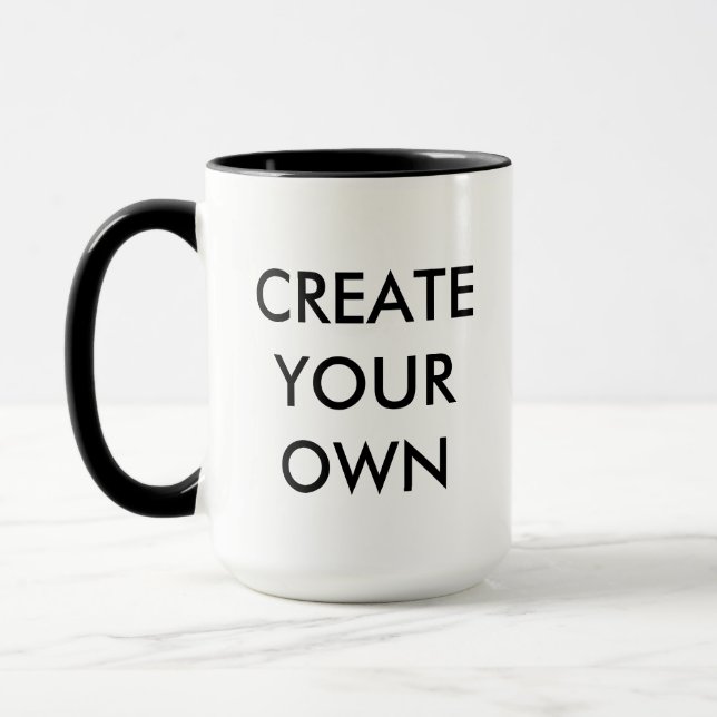 Create Your Own Customisable Combo Mug BLACK (Left)