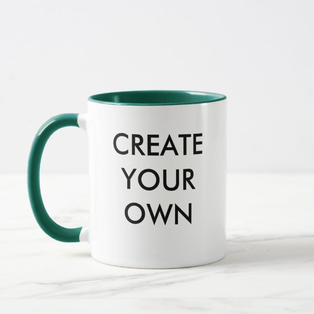 Create Your Own Customisable Combo Mug GREEN (Left)