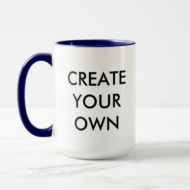 Create Your Own Customisable Combo Mug NAVY BLUE (Left)